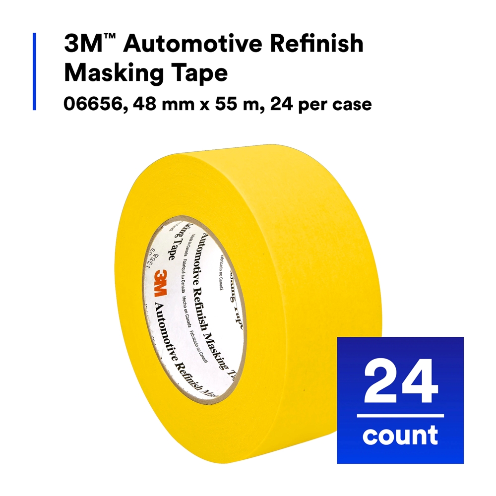 ProTape 6654 1-1/2 Masking Tape Yellow 36mm (1-1/2 Inch) x 55mm (60