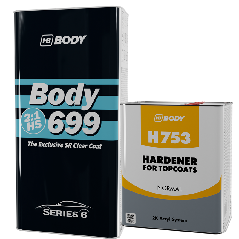 HB Body 699SR HS Clear Coat & Normal Hardener 7.5 Liter Kit