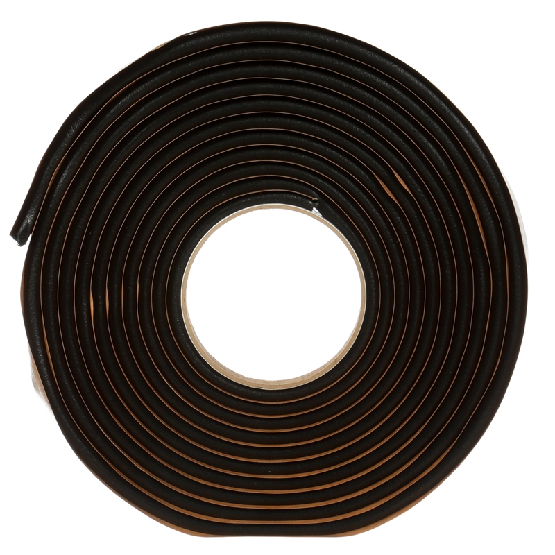 3M Windo-Weld 3/8" X 15' Black Round Ribbon Sealer - 8612