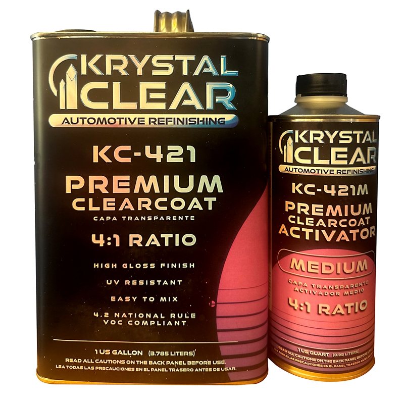 KRYSTAL Clear Coat Kit Medium Hardener 1.25 Gallon - KC421