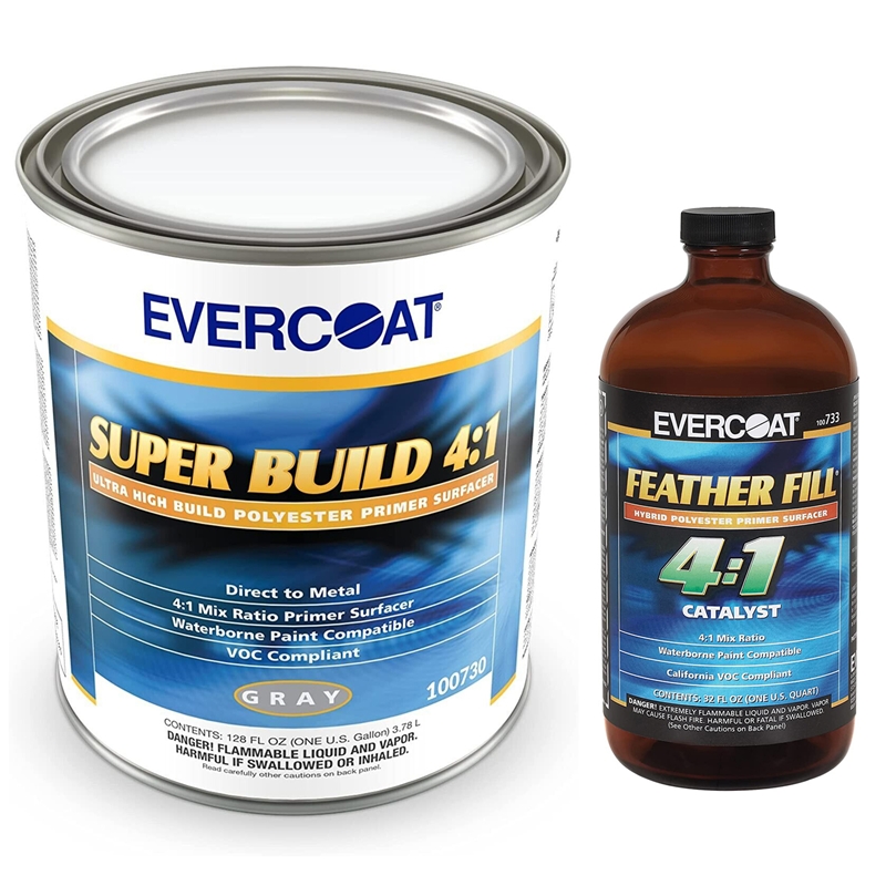 Evercoat 4:1 Gray Super Build Polyester Primer & Catalyst  Gallon-730 - 733