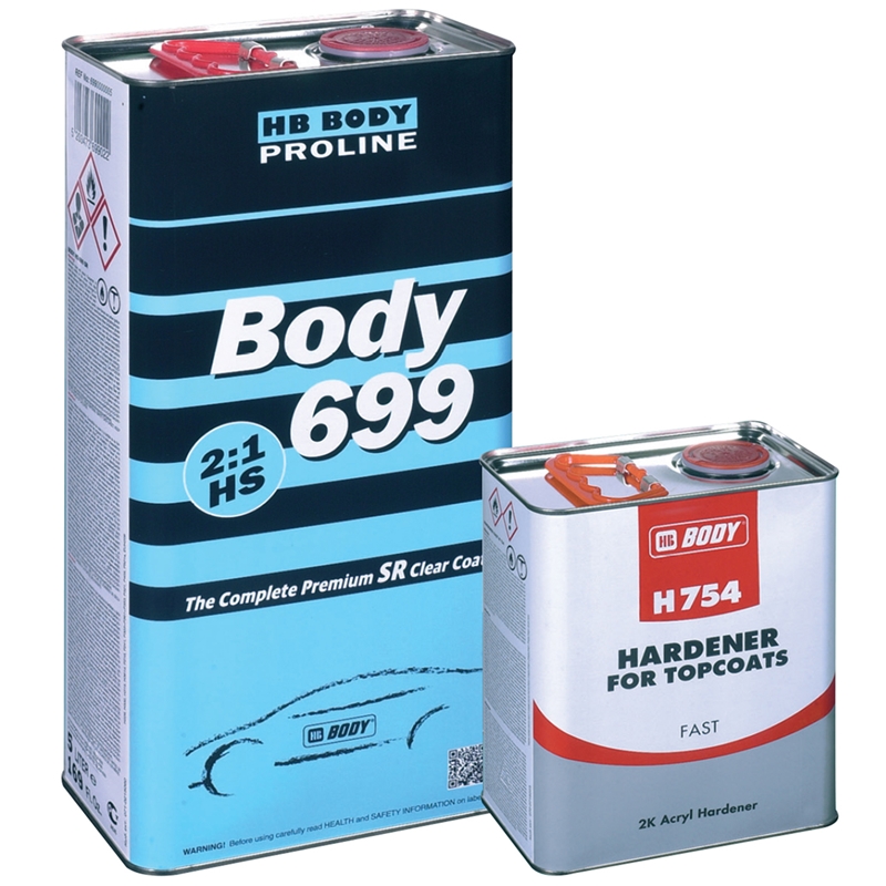 HB Body 699SR HS Clear Coat & Fast Hardener 7.5 Liter Kit