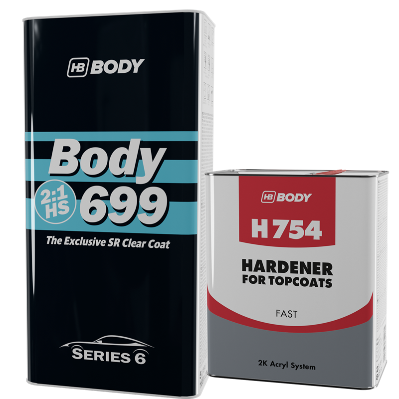 HB Body 699SR HS Clear Coat & Fast Hardener 7.5 Liter Kit