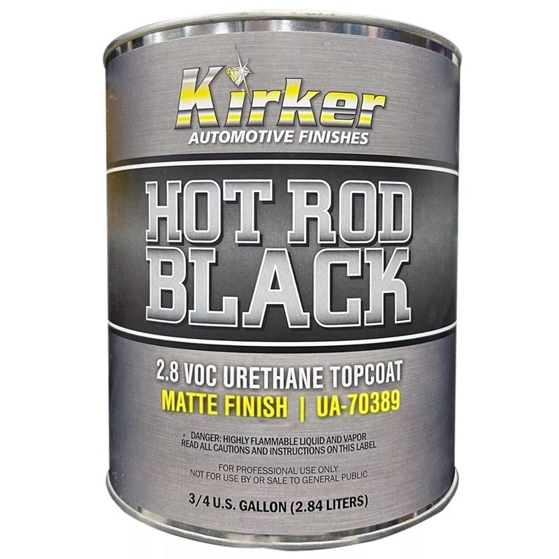 Kirker Hot Rod Black Matte Finish Topcoat 3/4 Gallon - UA-70389