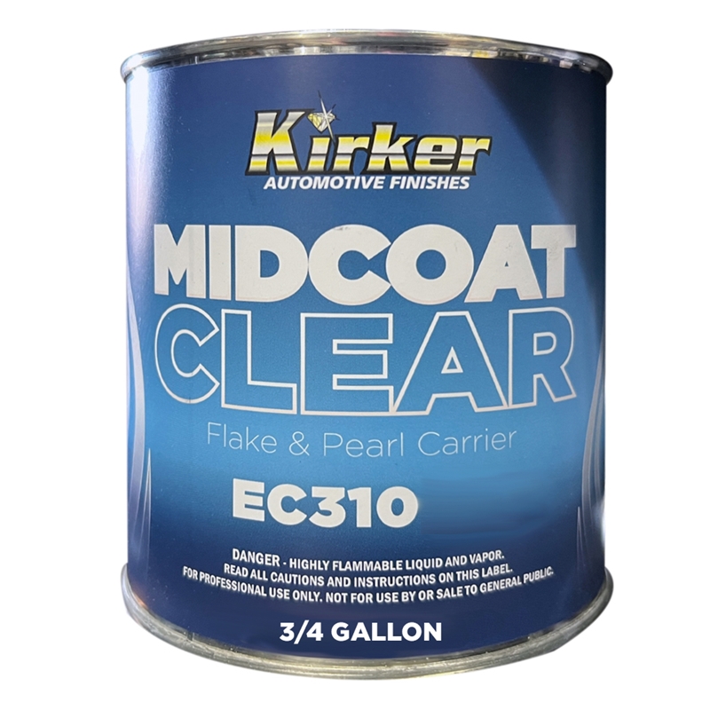 Kirker Midcoat Clear - Flake & Pearl Effect Carrier 3/4 Gallon - EC310GAL