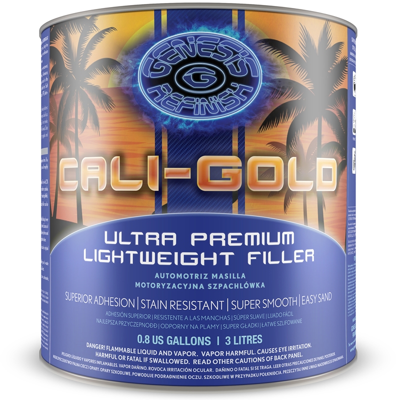 Genesis Cali-Gold Ultra Premium Lightweight Body Filler 3 Liters - G-310