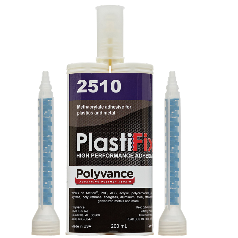 Polyvance PlastiFix™ 2510 High Performance Adhesive, 200 mL Cartridge, Off-White, Viscous Liquid