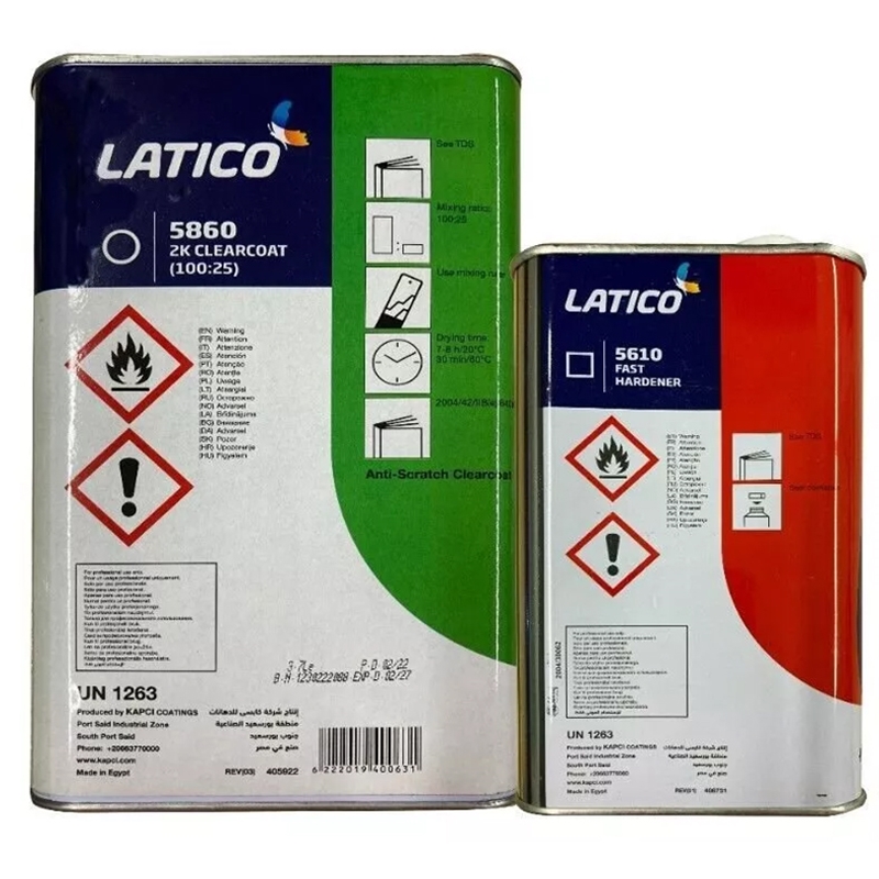 KAPCI Latico Urethane Clear Coat Kit With Fast Hardener Gallon 4:1 - 5860 5610