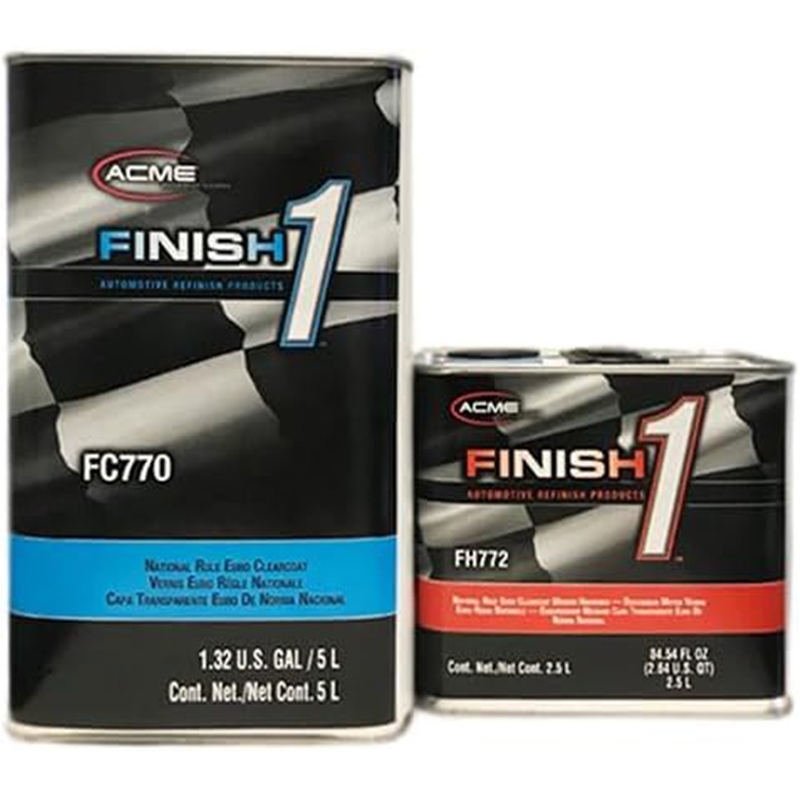 Finish 1 FC770 National Rule Euro Clearcoat Kit/w Euro Medium Hardener FH772