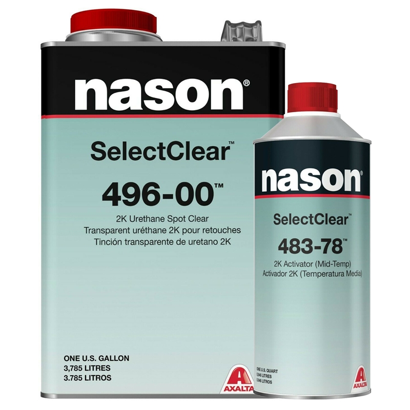 Nason Axalta 496 Select Clear Coat & Medium Activator 1.25 Gallon Kit - 496-00