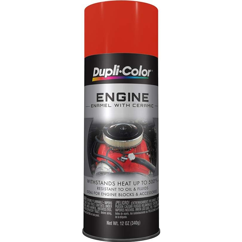 Dupli-Color DE1652 Engine Enamel Spray Paint with Ceramic - Chrysler Hemi Orange - 12 oz Aerosol Can