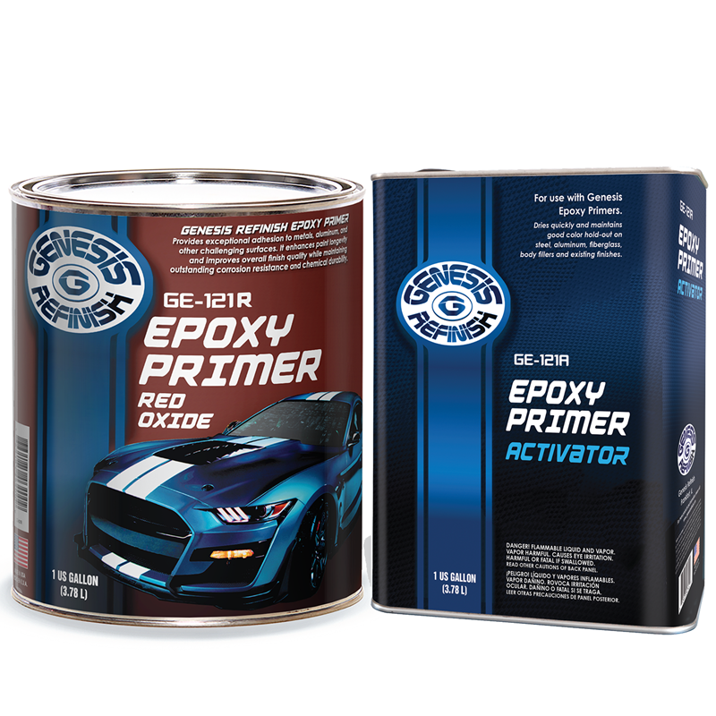Genesis Refinish High Solids Epoxy Primer/Sealer Red Oxide 2-Gallon Kit- G-121G-KIT