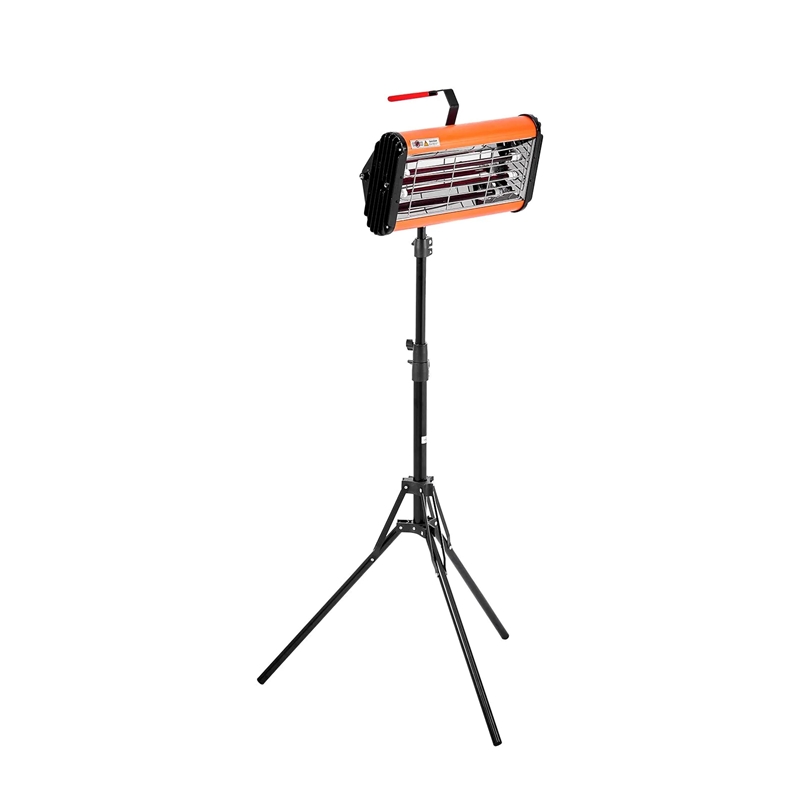 VEVOR 2000 W Infrared Paint Curing Lamp – Handheld & Stand-Mounted, 0–90 Min Timer, Auto-Heating Paint Dryer