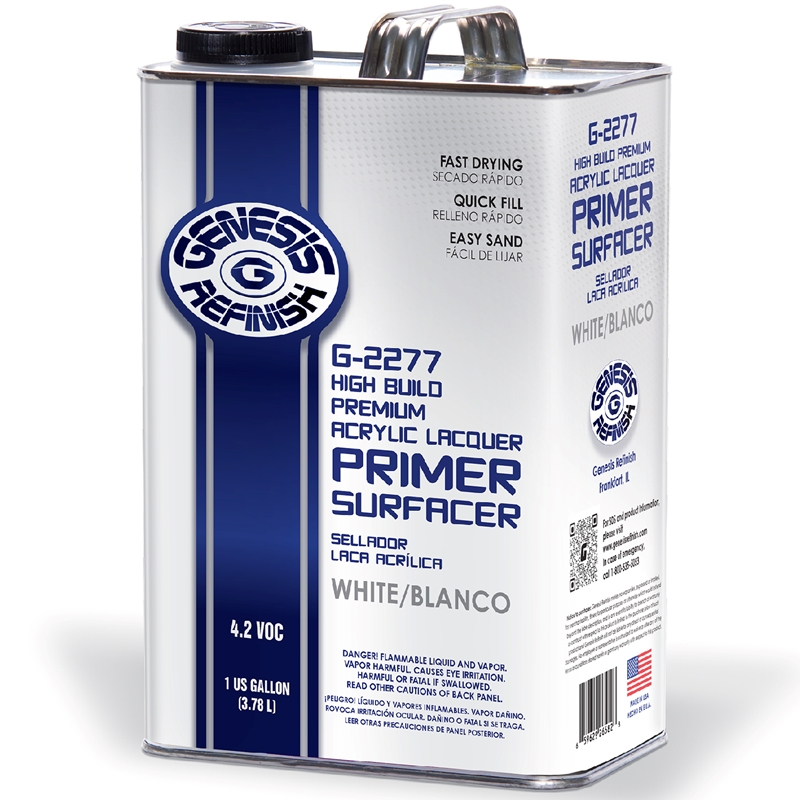 Genesis Refinish High Build Premium Black Lacquer Primer Gallon - G-2275