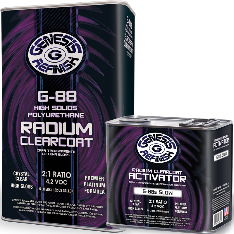 Genesis Refinish 2:1 Europro High Performance Clearcoat 5 Liter & GA-275 Medium Activator 2.5 Liter Kit