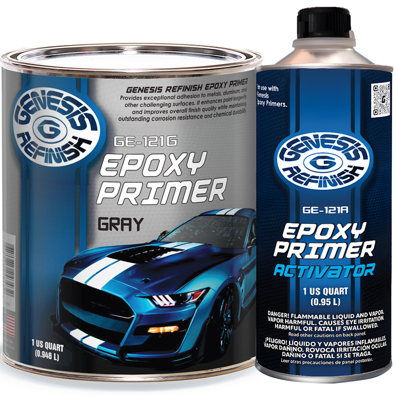 Genesis Refinish High Solids Epoxy Primer/Sealer Grey 2-Quart Kit- G-121G-KIT
