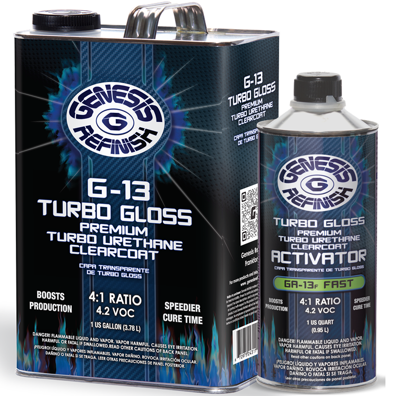 Genesis Refinish 4:1 Universal Urethane Clearcoat Gallon G-52  & Quart GA-65 Genesis Refinish Fast Activator Kit