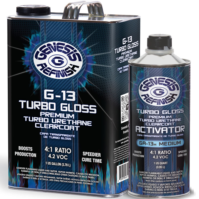 Genesis Refinish 4:1 Universal Urethane Clearcoat Gallon G-52  & Quart GA-65 Genesis Refinish Fast Activator Kit