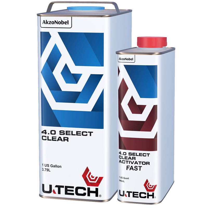 U-TECH 4.0 Select Clear Coat Kit 1.25 Gallon Fast Hardener - 399115-399097