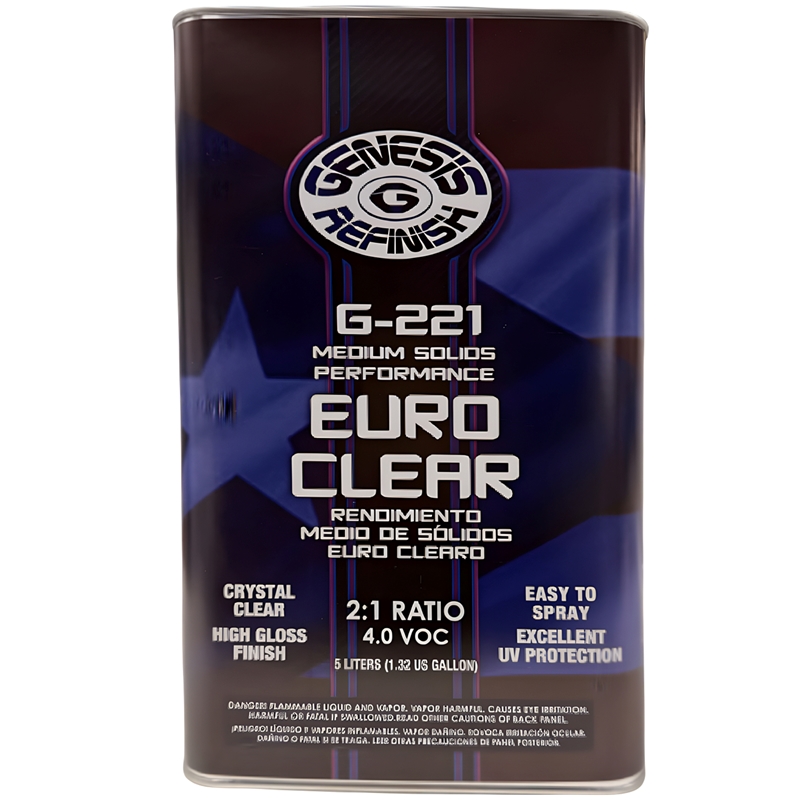 Genesis Refinish 2:1 Euro Medium Solids Clearcoat 5 Liter - G-221