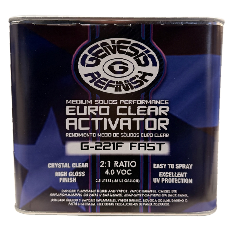 Genesis Refinish 2:1 Euro Fast Solids Fast Activator 2.5 Liter - G-221F