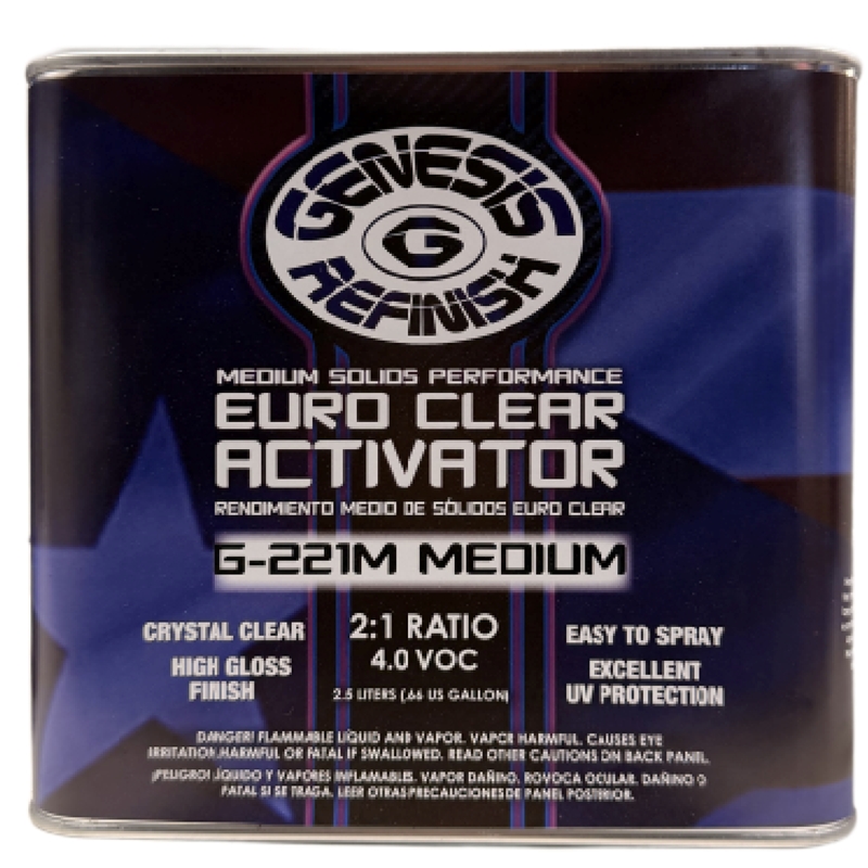 Genesis Refinish 2:1 Euro Medium Solids Fast Activator 2.5 Liter - G-221M
